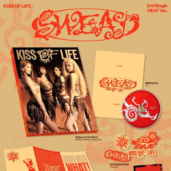 [Pre Order] KISS OF LIFE - 3rd Single [SWEAT] (HEAT Ver. / BURN Ver.) SET