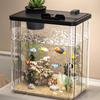 Desktop Small Ecological Fish Tank Landscaping Thickened Office Desk Bucket Fish Tank Integrated Machine Hydroponic Breeding Box