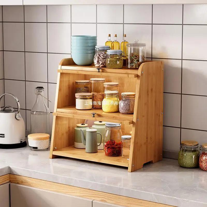 Transparent Table Sideboard Storage Rack Living Room Household Storage Cabinet Multipurpose Kitchen Tableware Storage Cabinet