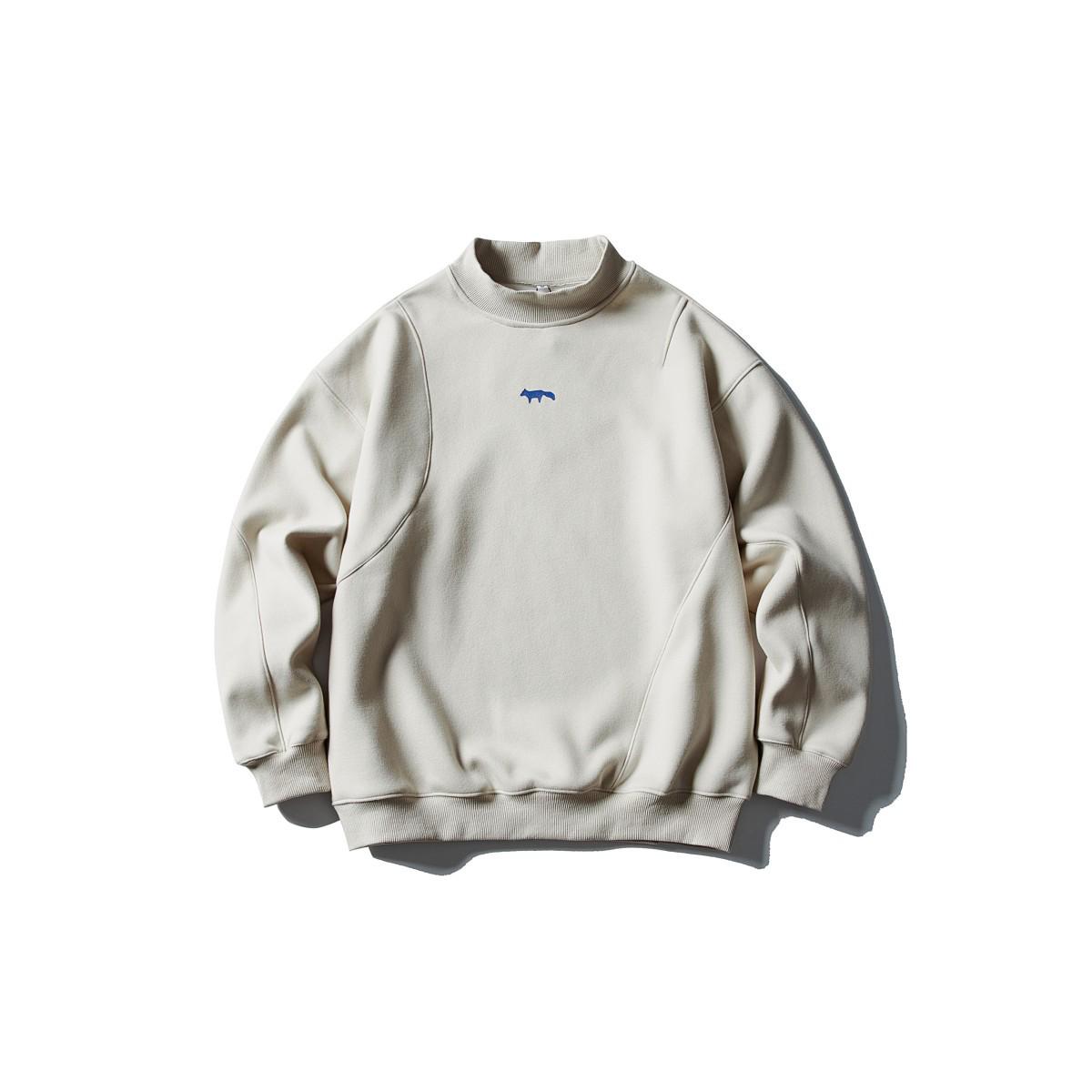 

RUIIENRS x NEOISM 2025 Winter High Ribbed Fleece Hoodie W25602 Large бежевий