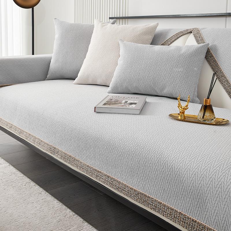 Sjofnil Sofapute Fire Sesonger Universell Sklisikker Pute Rimelig Luksusstil Moderne High-End Lær Sofatrekk Håndklepute