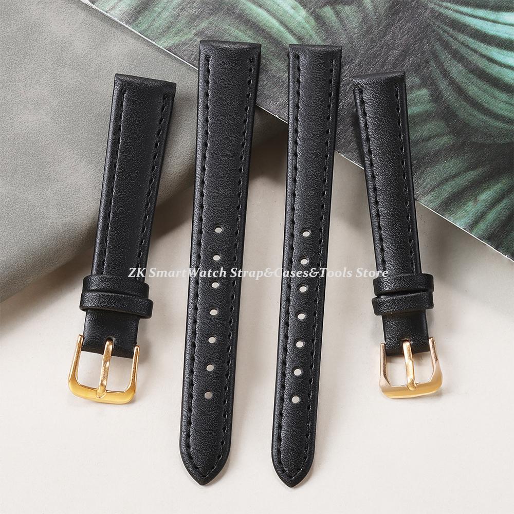 8mm 10mm 12mm 14mm 16mm 18mm 20mm 22mm Universal Replacement PU Watch Strap for Men Women Soft Wrist Band Sport Bracelet