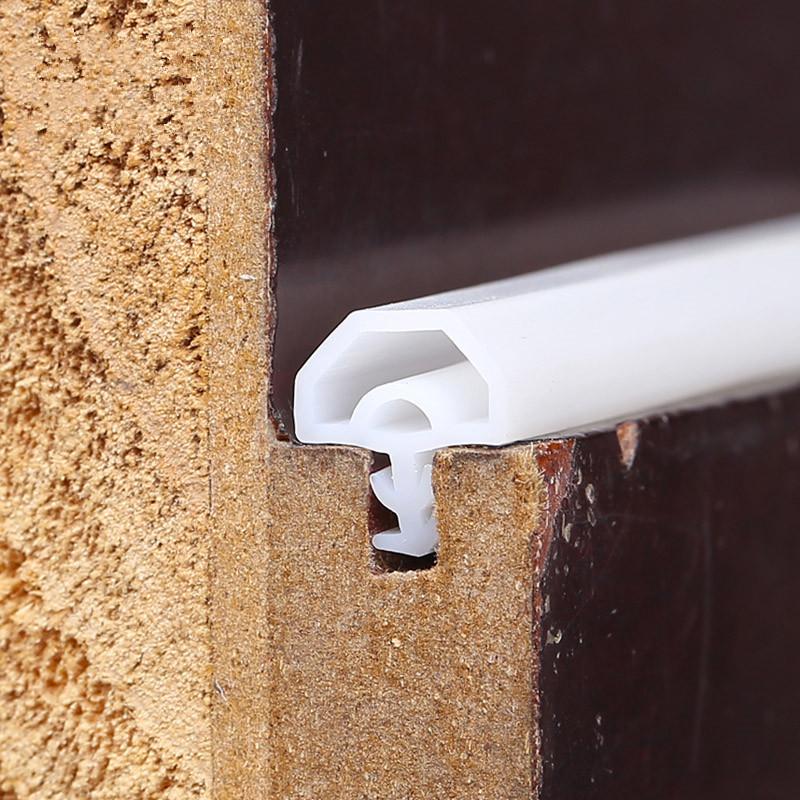 New Generation of Silicon Rubber Sealing Strips Crash Soundproof Door Thong Strip Door/ Window Sealed Slot Type Square Premium