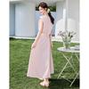 Fleeting Years Elegant Short-Sleeve Top & Midi Skirt Set