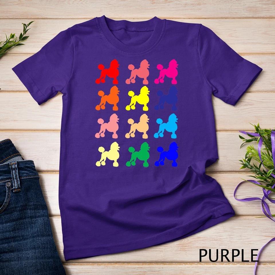 Poodle lovers dog pop art gift t shirt Unisex T-shirt 10 S