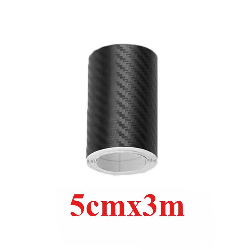 3D Carbon Fiber Sticker Car Door Sill Protector Film Auto Door Sill Edge Side Mirror Anti Scratch Tape Waterproof Accessories