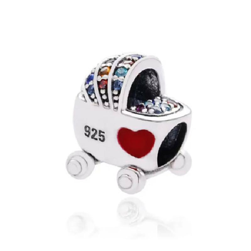 Autumn Winter New Copperpregnant Mother Sisters Helmet Key Car Exquisite Charm Fit Bracelet Necklace Diy Women'S Jewelry