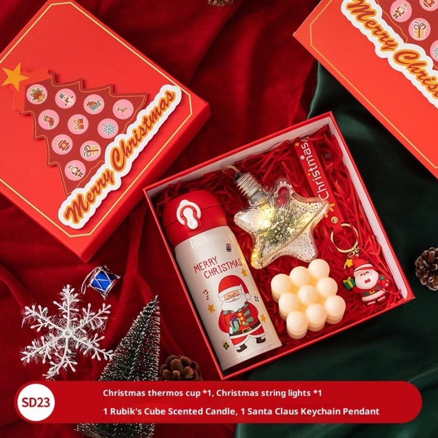 Festive Thermos Tumbler Gift Set - Perfect Christmas & New Year Present Student &Corporate& Friends New Year Presents Family Party