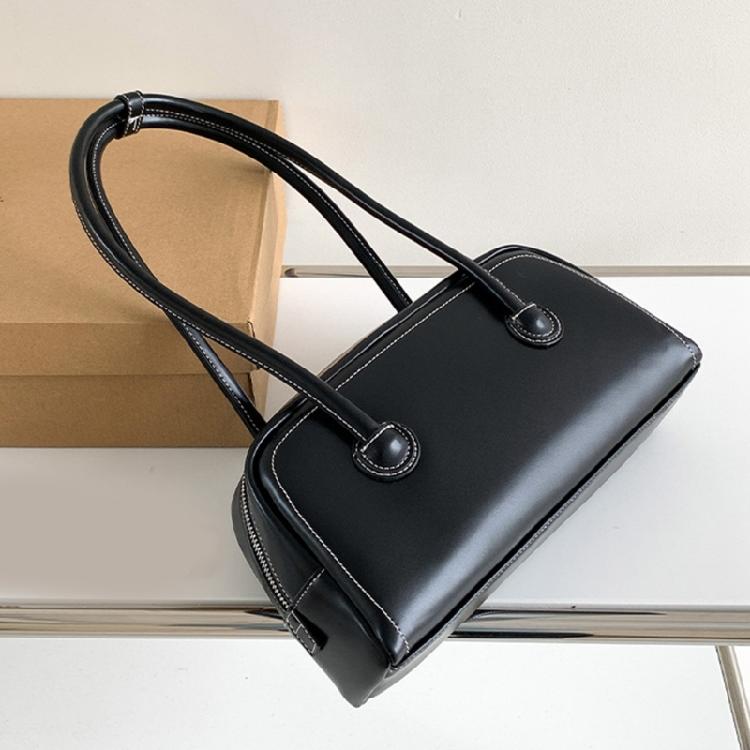 Splashproof Handbag Travel Bags for Women Solid Color Soft Leather Bag
