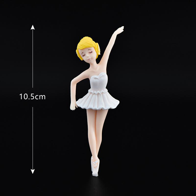 Ballet Girl Plastic HandicraftsKeychains Accessories Micro-landscapesMoss Ornaments Gifts