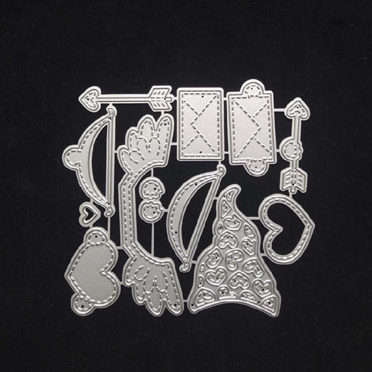 Christmas Gnome Metal Die Cuts Card Embossing DIY Photo Album Template Molds