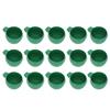 15Pcs Round Shape Bird Food Bowl Thickened Cage Food Container Water Feeding Bowl for Pet