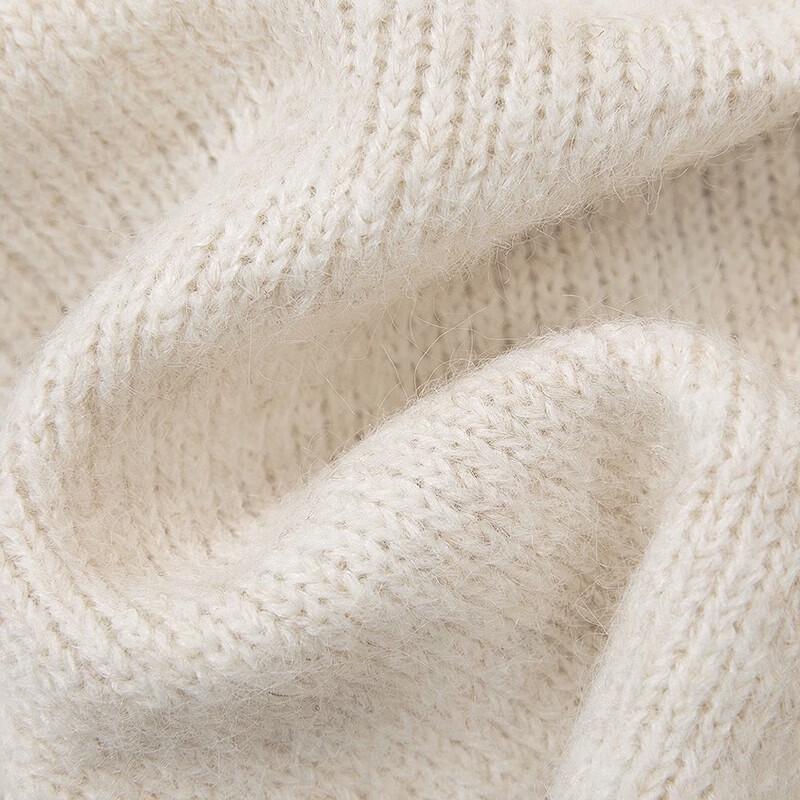 Women's Wool Blend Colorblock Lapel Cardigan