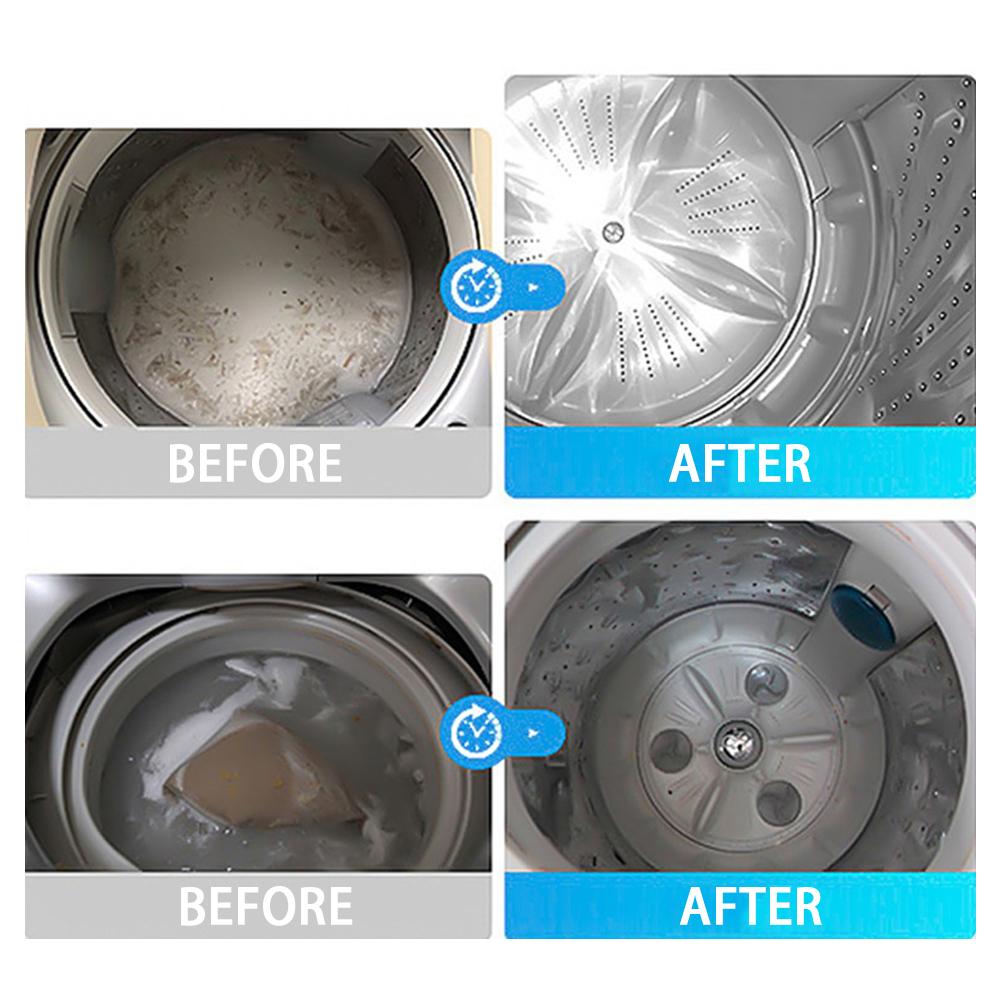 50g Washing Machine Cleaning Powder Washing Machine Tank Cleaning Agent Effective Deodorant Cleaning Tablet Laundry Detergent