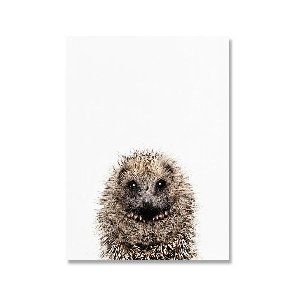 Towoto Baby Animal Print Nordic Poster Minimalist Canvas Painting Safari Pepinieră Artă de perete Copii Baby Room Decoration Pictures No Frame