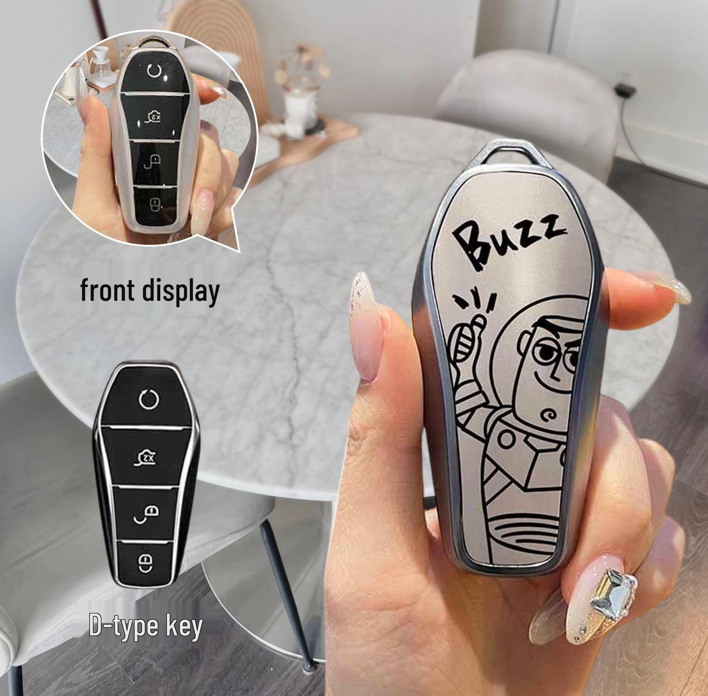 

Мультяшний зносостійкий чохол для ключа автомобіля BYD - Захист від падінь та втрати