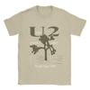 Mens TShirts U2 Rock Band Live The Joshua Tree Funny 100 Cotton Tee Shirt Short Sleeve  T Shirt Round Collar Tops Printing