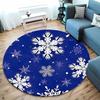 Winterwunderland Schneeflocke Runder Teppich für gemütliche Zuhause runder Teppich für Zuhause Sofa Schlafzimmer, Geschenk