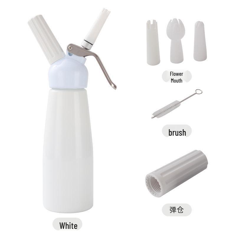 Aluminum Cream Whipper with Piping Bag - Cake Decorating Siphon Bottle /