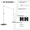 10x20FT Wedding Adjustable Crossbar Pipe&Drape Backdrop Stand Portable Aluminum Stand for Mariage Balloon Decoration Party Decor