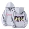 Kids Long Sleeve Letter Print Hooded Sweatshirt Pullover