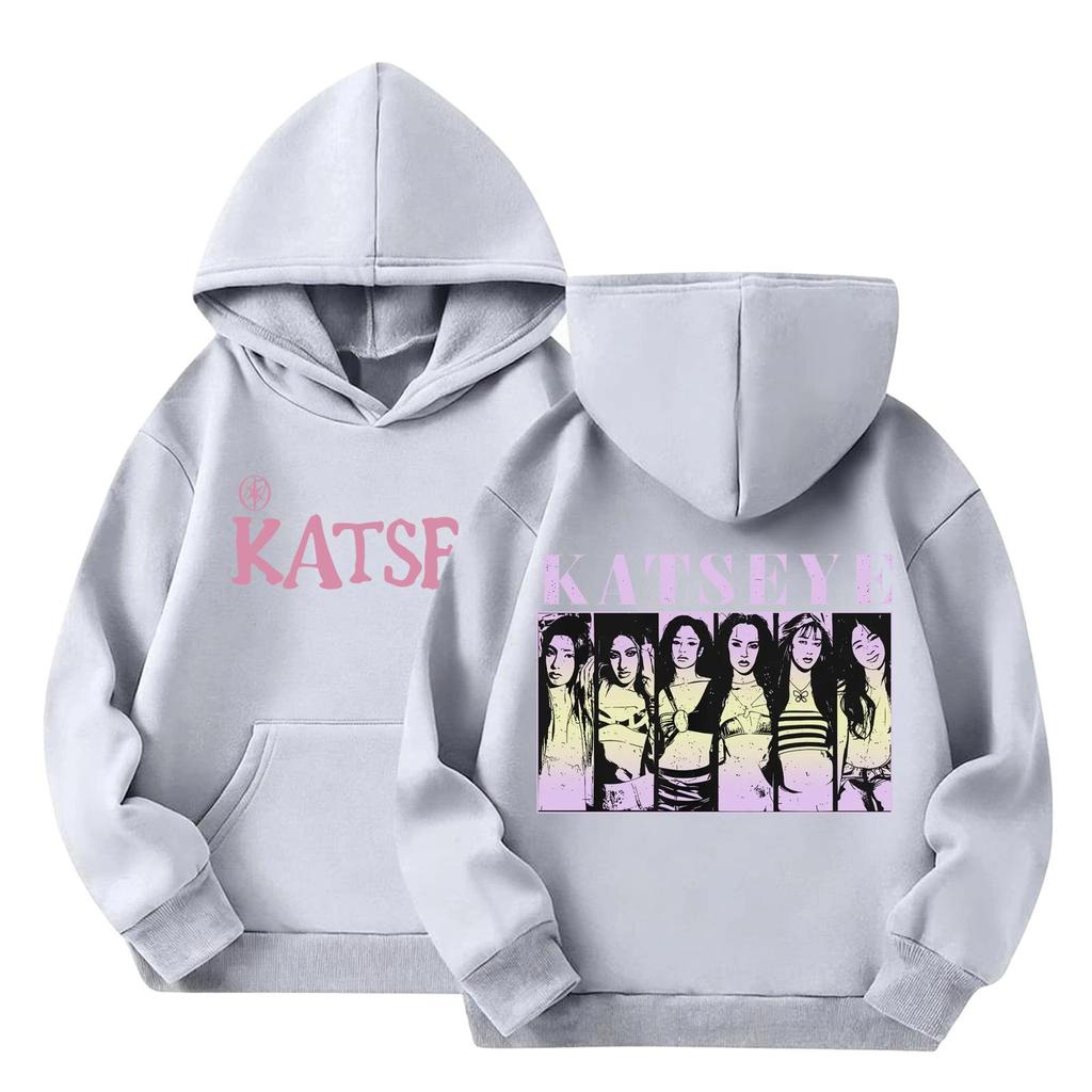 Kids Long Sleeve Letter Print Hooded Sweatshirt Pullover