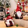 Christmas Plush Gnomes Dolls Red Knitted Suit Faceless Doll Nordic Xmas Elf Doll Ornaments Home Christmas Decorations Party Gift