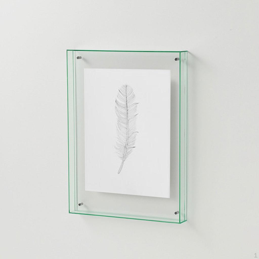 2.3inx3.5in Picture Frame Acrylic Frames Freestanding Hanging Decorative Photography Display