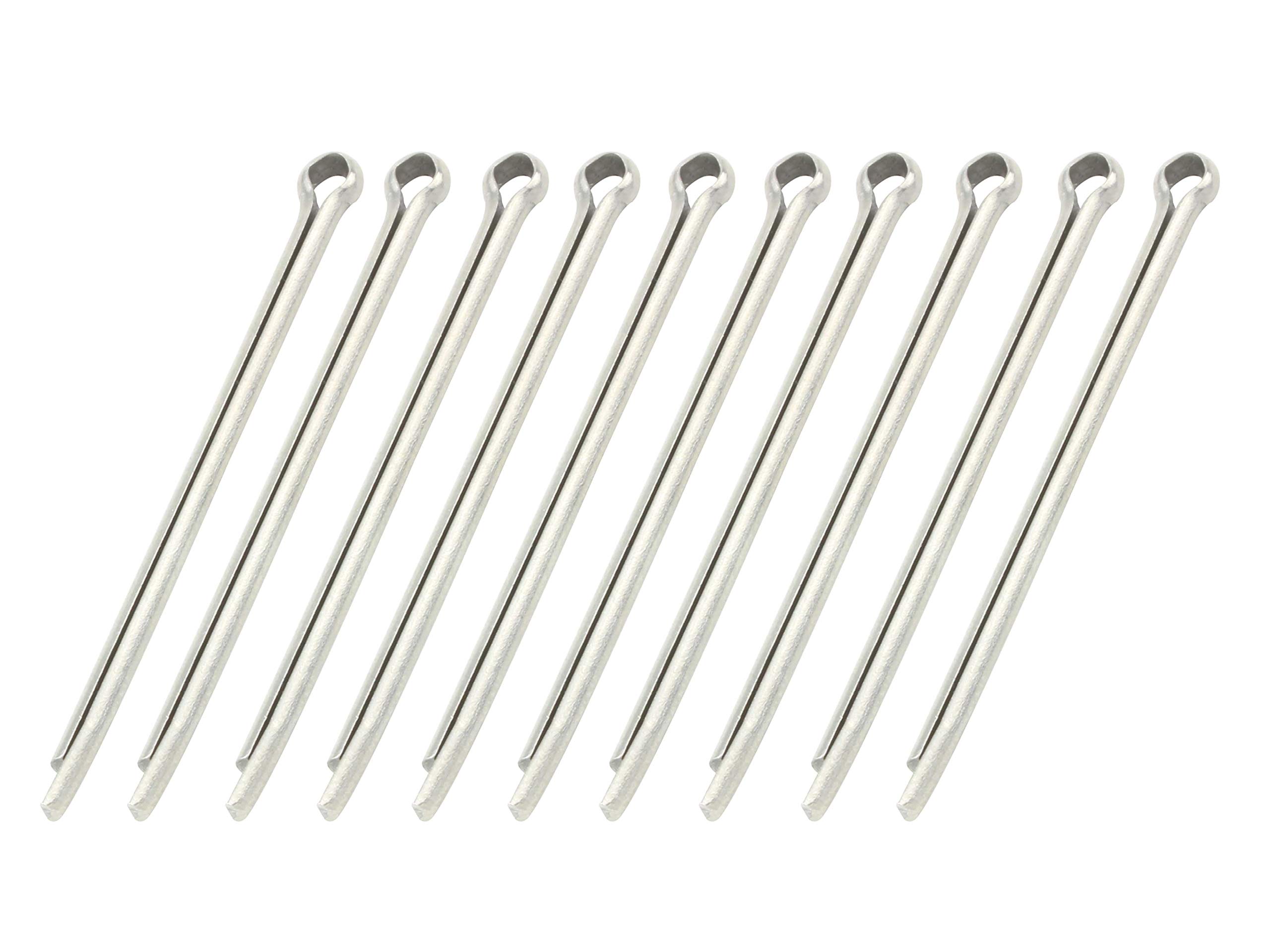 POSH FAITH Stainless steel cotter pin (cotter pin) 10 pieces 2.5mm×40mm серебряный