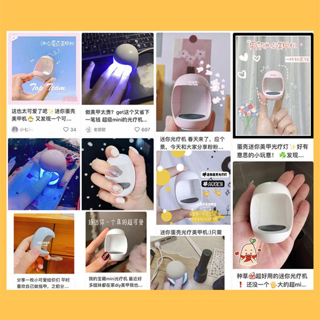 Mini UV Light for Gel Nails Mini Nail LED UV Lamp for Gel Nails LED Nail Light for Gel Nails Flash Cure Light for Nails