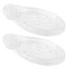 2 Pack Oval Shape Soap Holder Plastic Soap Storage Tray Easy Install Soap Rack  Shower Rail