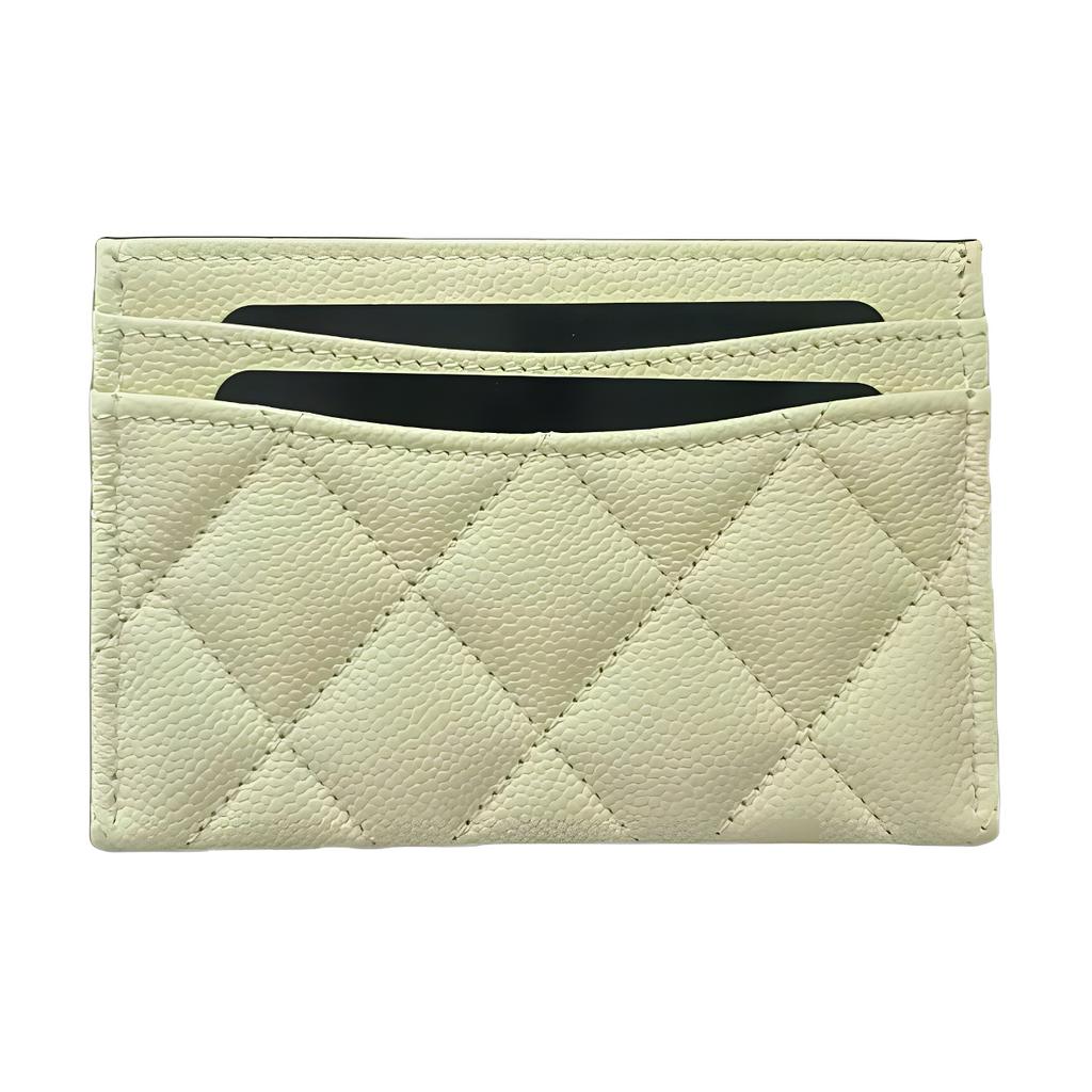Chanel 25S Gold Buckle Quilted Calfskin Card Holder Women accessories Yellow AP0213-B10583-NAGEQ