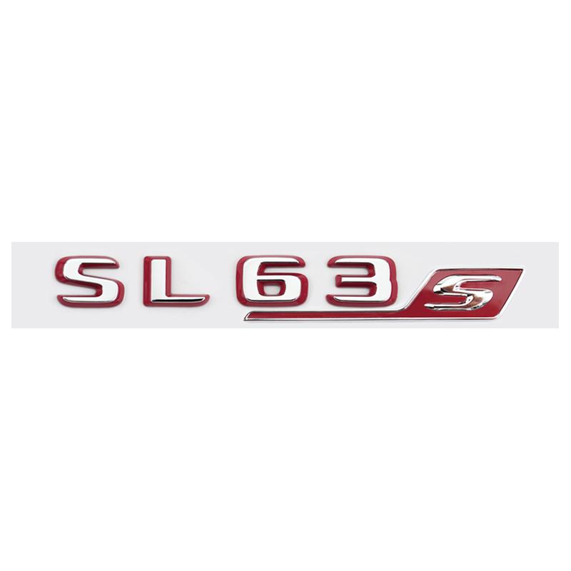 

Suitable for Mercedes Benz rear letter sticker silver red version C63S GT63S S63LGLE53 SL63S modification W205 W206 C190 X290