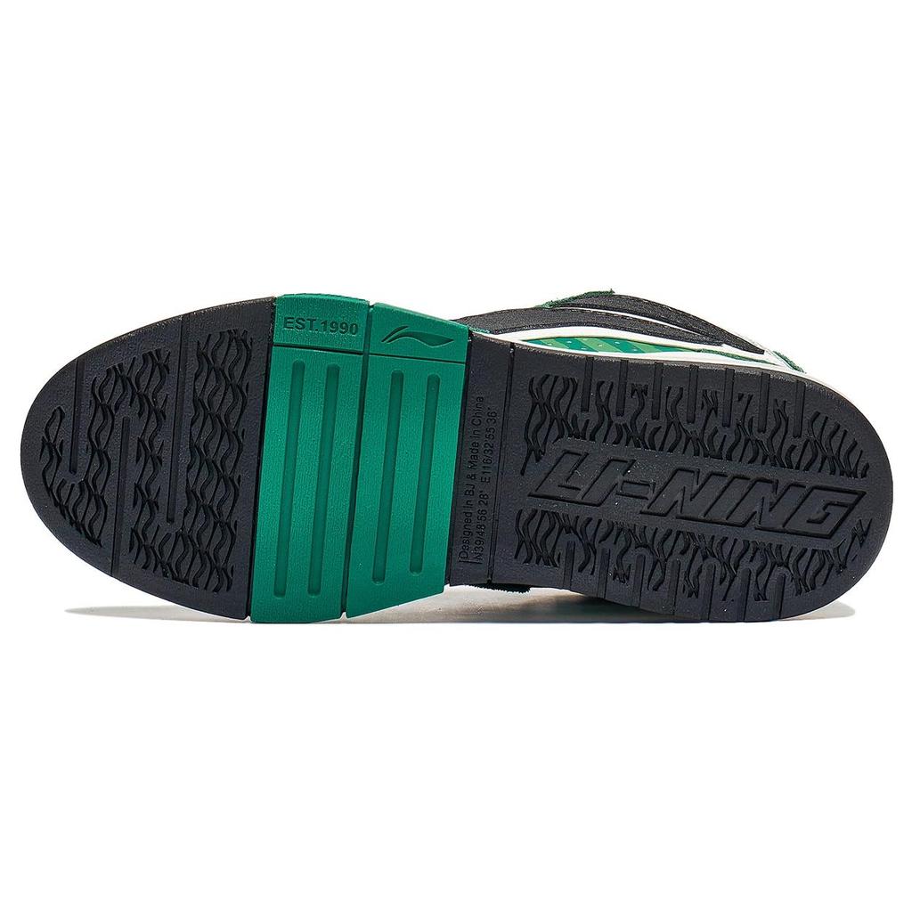 New LiNing Wave Pro Anti Slip Wear Resistant Low Top Skateboard Shoes Women's Green Black Red AECT010-1