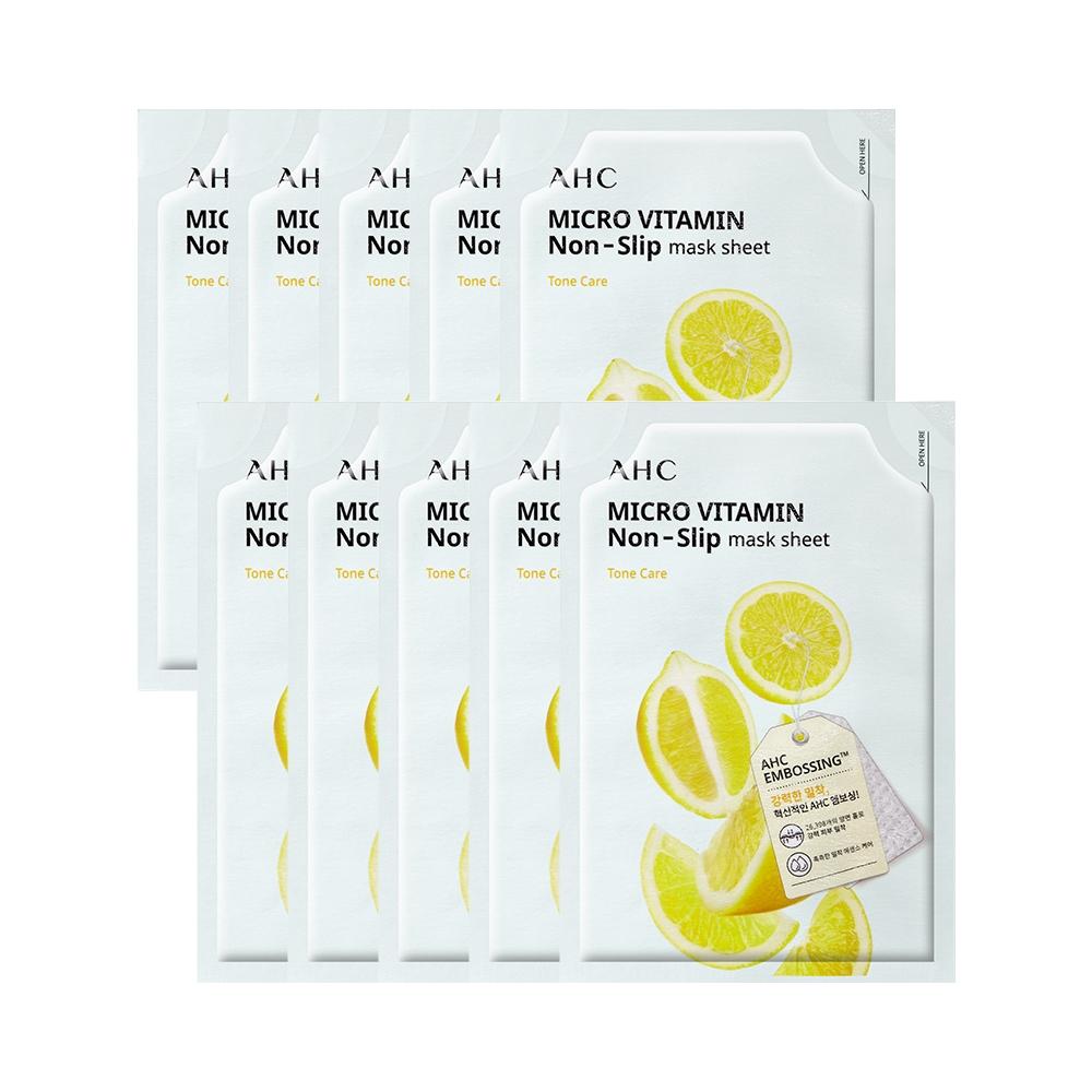 Ahc Micro Vitamin Adhesive Mask Sheet 33ml 10 Sheets
