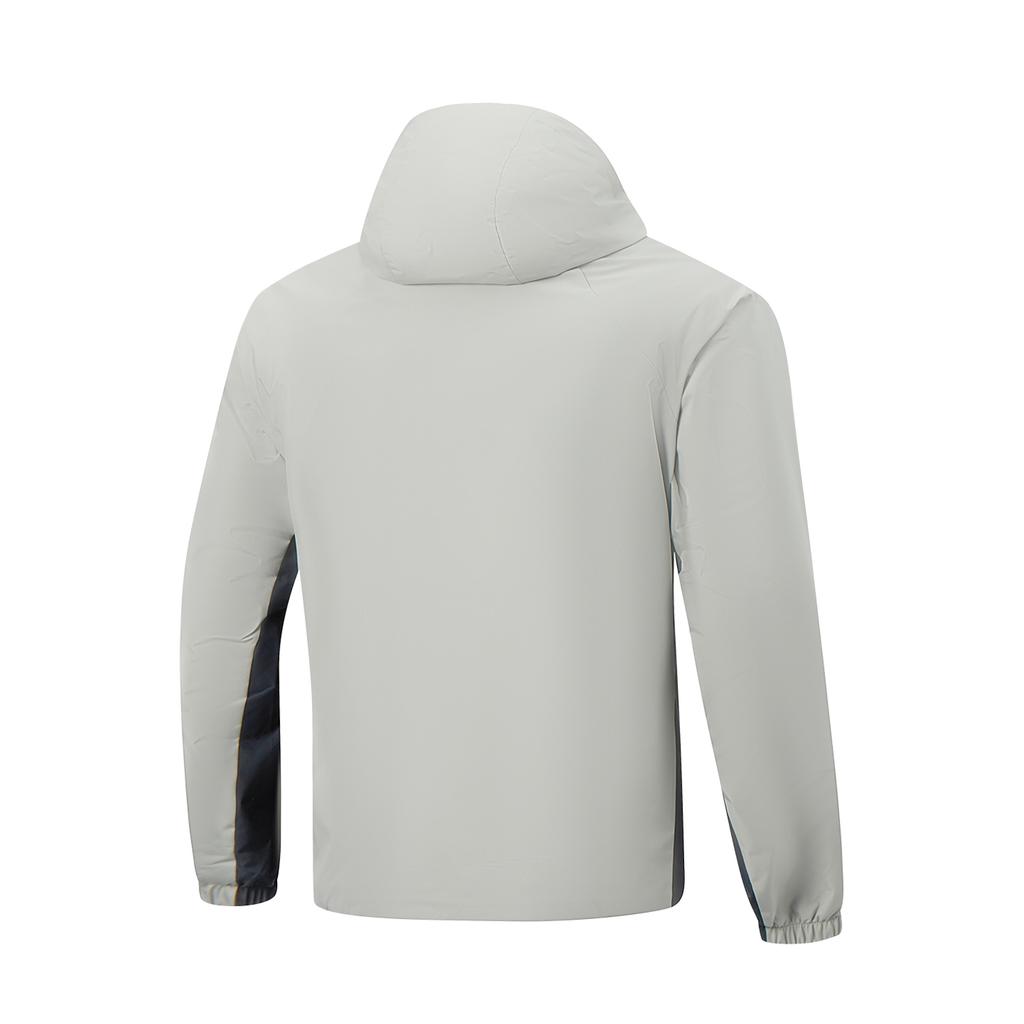 Li Ning Color Block Zipper Hooded Versatile Sports Windbreaker Men Outerwear AFDW079-11