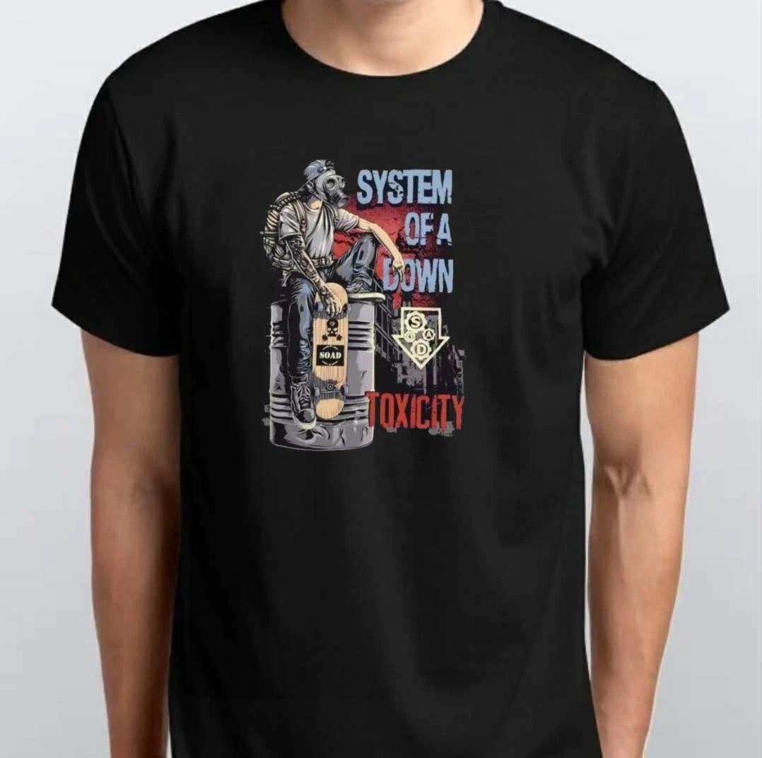 

System of A Down Unisex 100% Cotton T-shirt Mens Tees Top S M L XL XXL 3 4 XL Black S