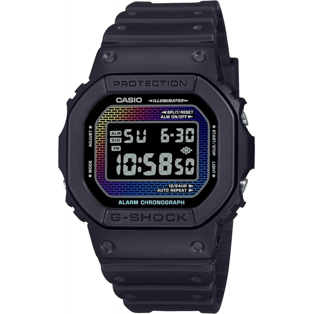 Casio Men S G Shock Dw 5600rw 1jf Black Rainbow