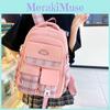 Ultra-lightweight Nylon School Backpack For Boys And Girls With Adorable Plaid Design