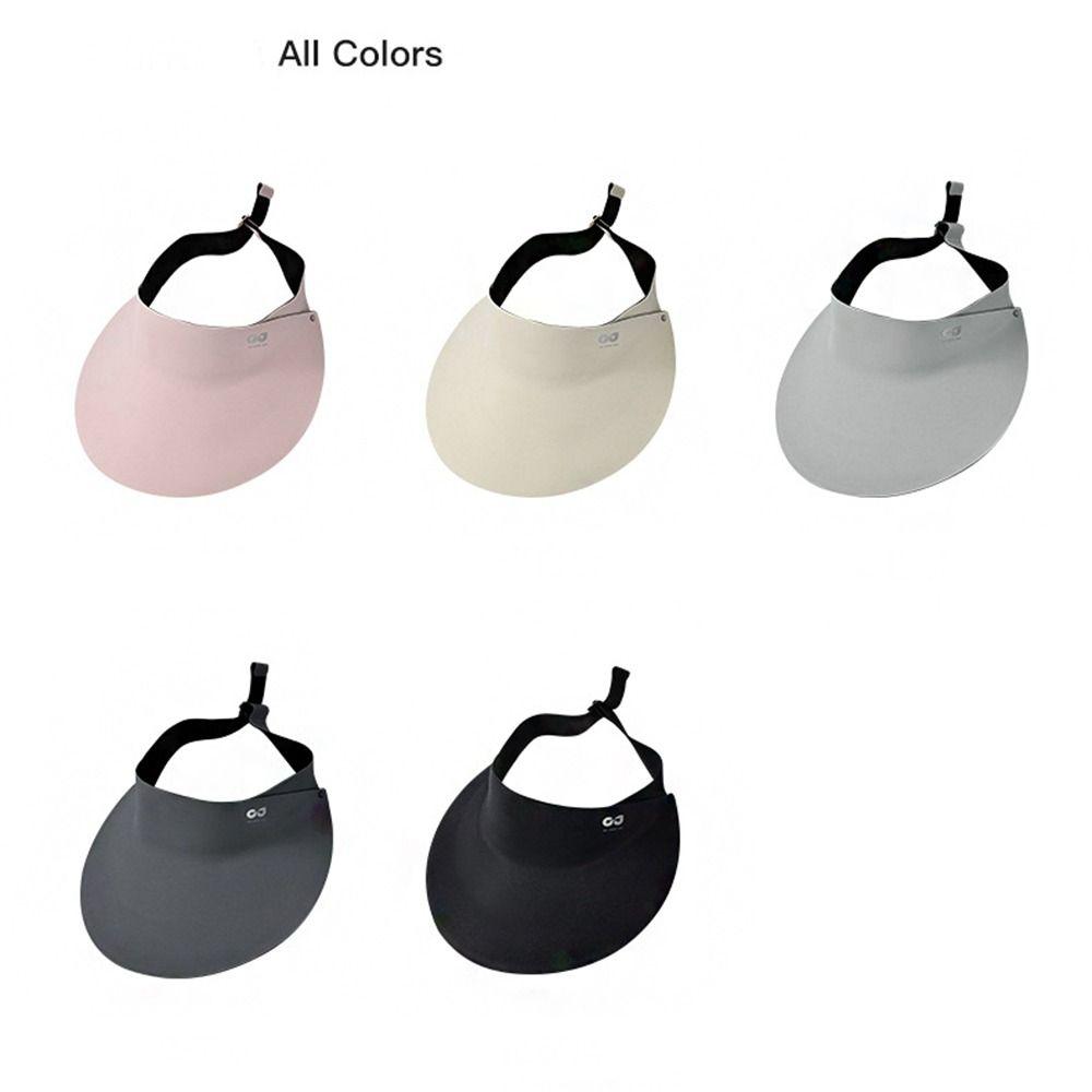 UV Protection Sunscreen Hat Ice Silk Visor Cap Simple Empty Top Cap  Sunshade