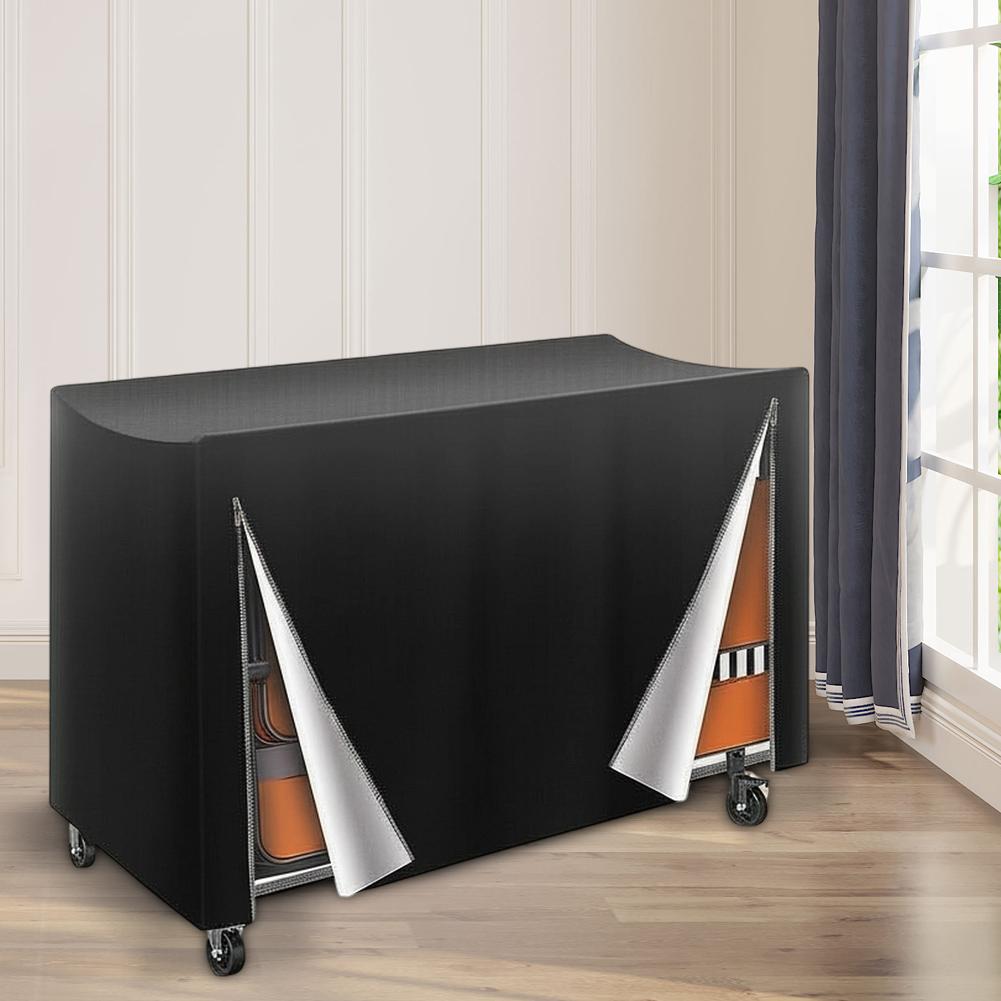 Waterproof Folding Chair Rack Cover for VEVOR Made of 210D Oxford Cloth with Windproof Drawstring and Dual Zipper Design