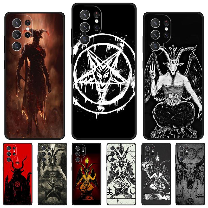 Devil Satan phone case For Samsung Galaxy S24 S25 S23 S22 Ultra Note 10 20 Plus S20 S21 FE Cover