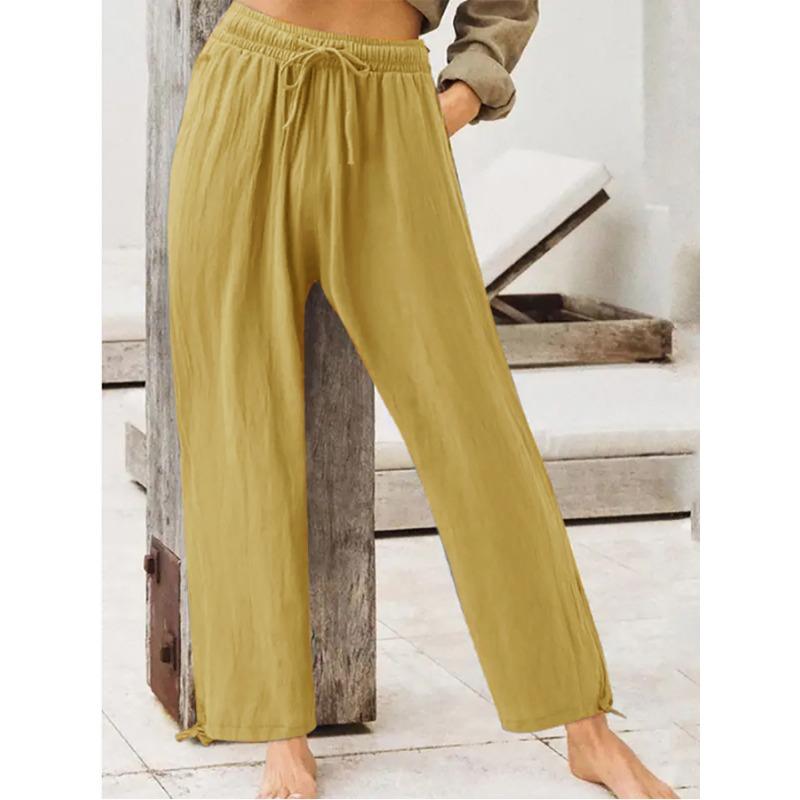 Pantaloni da donna Pantaloni casual estivi Pantaloni da donna tinta unita Pantaloni da casa