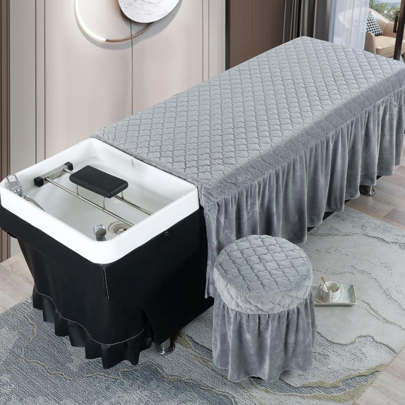 Beauty Salon Bed Skirt Hair-washing Bed Cover Massage Table Bed Cover Sheet Bedskirt SPA Treatment Table Cover