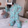 Breathable Long Sleeve Women’s Pajamas - Spring & Autumn Imitation Cotton Homewear Set