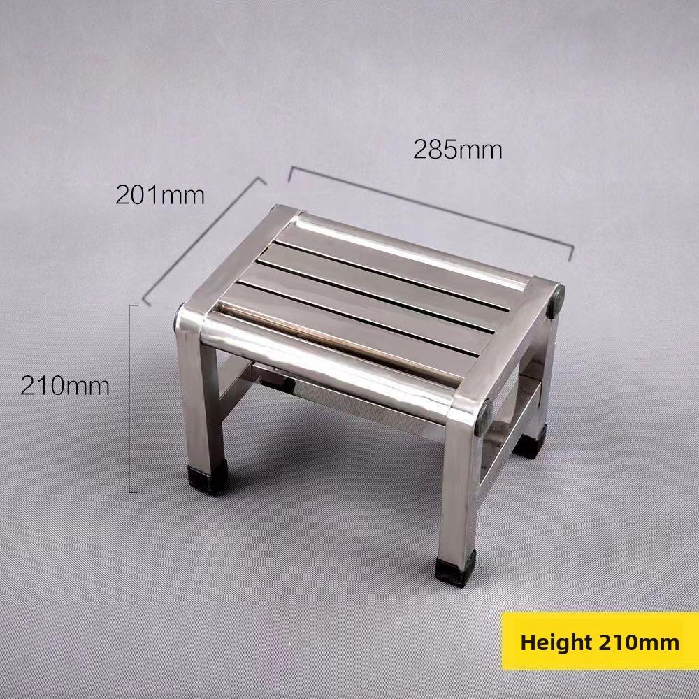 Stainless Steel Living Room Stool Thickened Elderly Bathroom Shower Stool Small Portable Household Anti Slip Chair