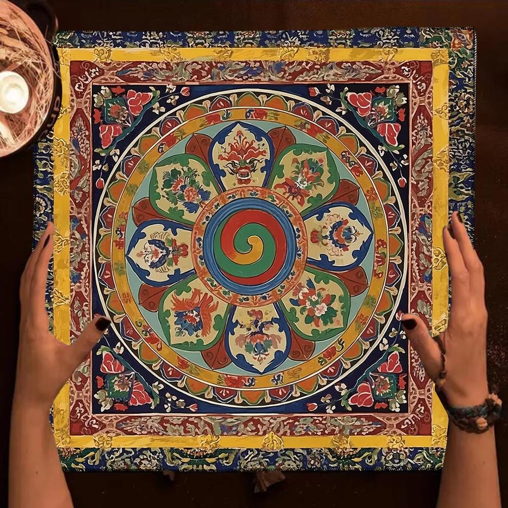 Tibetan-Style Ethnic Pattern Tarot Tablecloth / Altar Cloth / Divination Table Cover / Tarot Mat / Home Decor