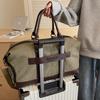 Travel canvas travel bag luggage bag men's oblique cross outdoor large-capacity high-end business travel storage bag