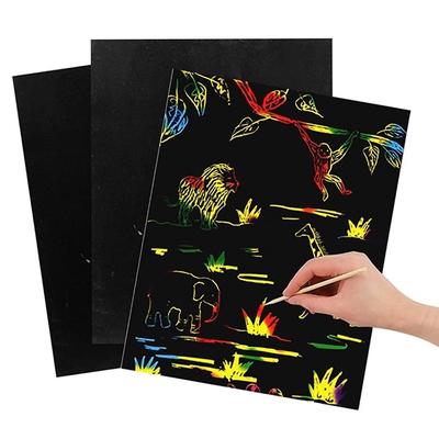 10Pcs Scraping Drawing Paper Painting Kids Learning & Education Toys