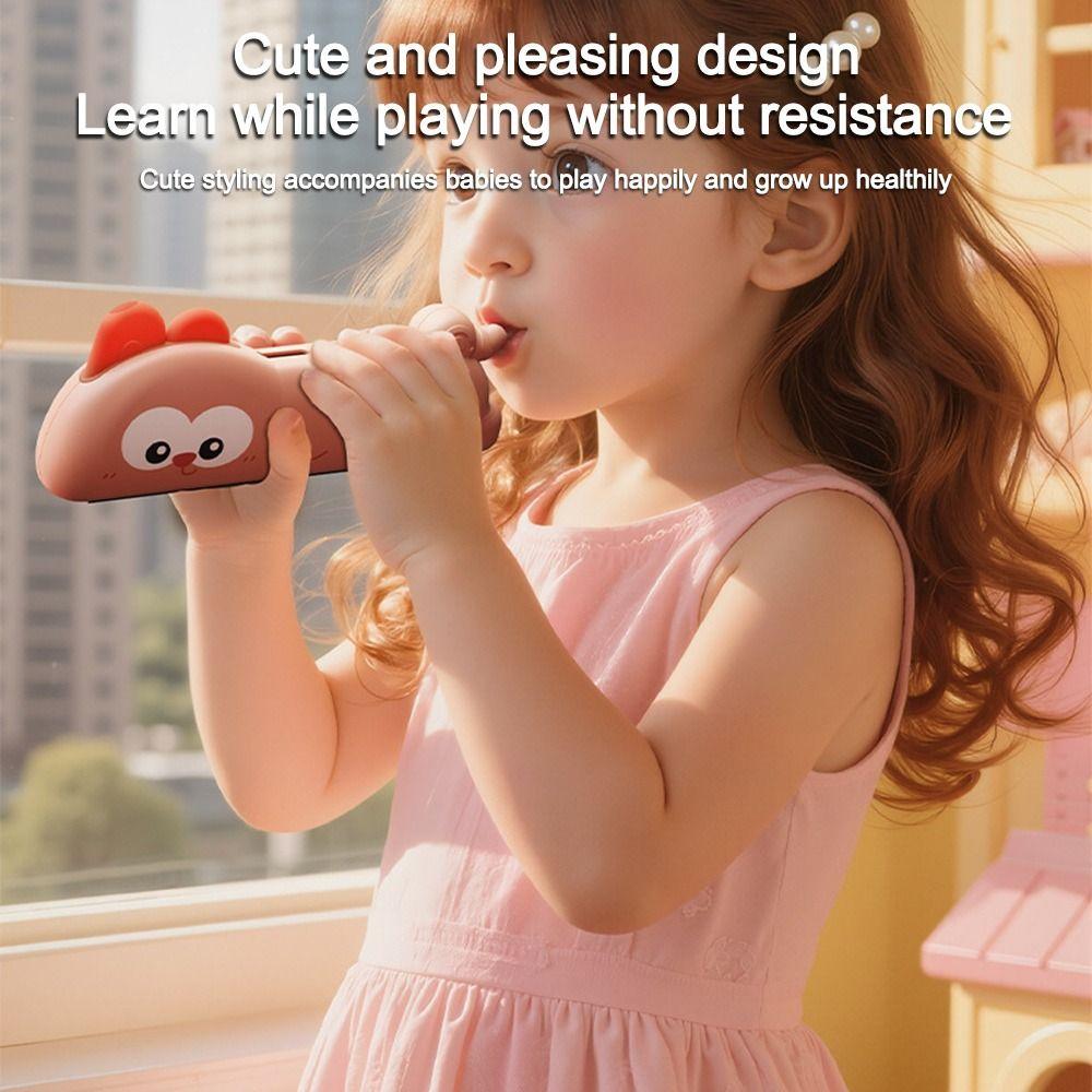 Early Educational Toy Whistle Organ Cartoon Mouth Organ  for Beginner's Entry-Level